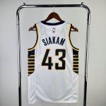 Maillot de Basket #43 Siakam Indiana Pacers Blanc